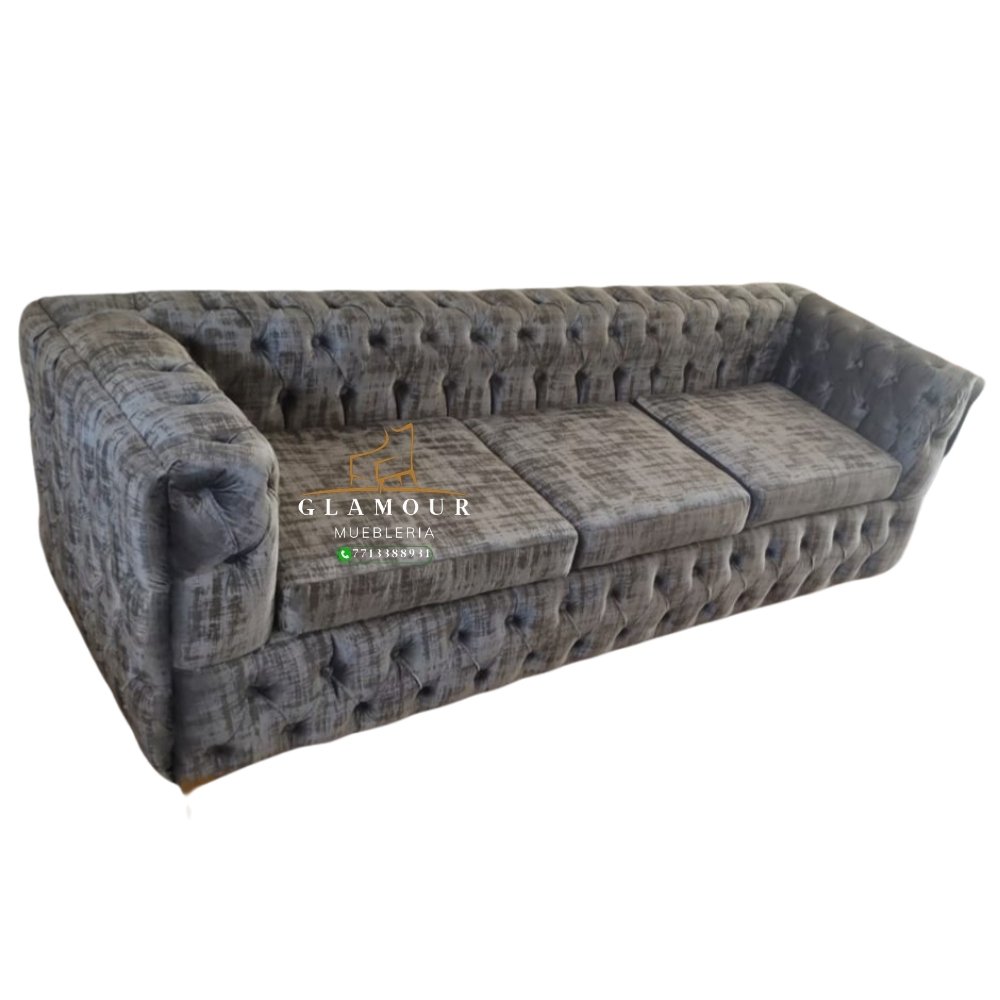 Sillón triple plaza Capitón