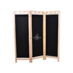 BIOMBO 3P Biombo Plegable de 4 Paneles de Madera | Separador de Ambientes Moderno
