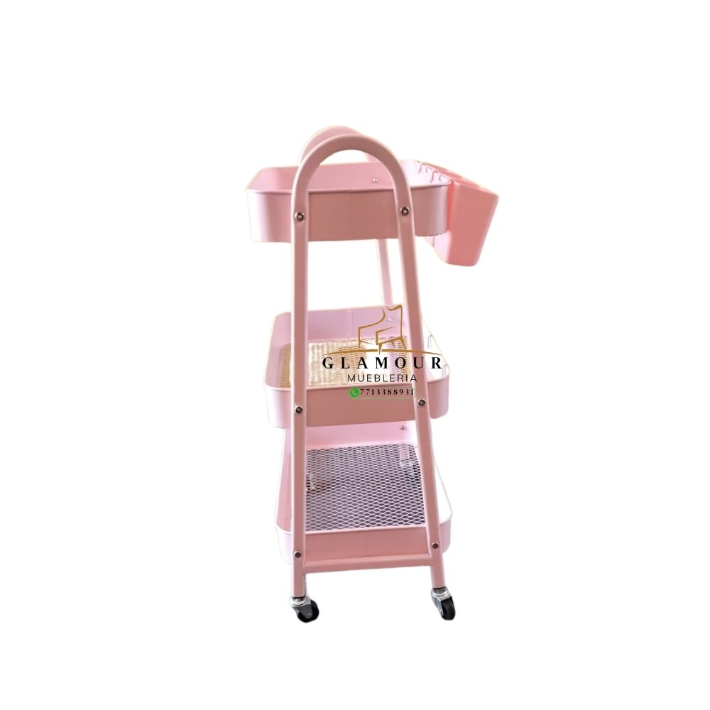 CARRITO AUX METALICO (4) Carrito Auxiliar Metálico de 3 Niveles