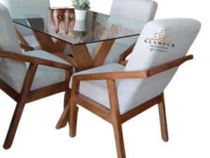 COMEDOR 4 S CRISTAL TEMPLADO Comedor 4 sillas- Cubierta cristal templado