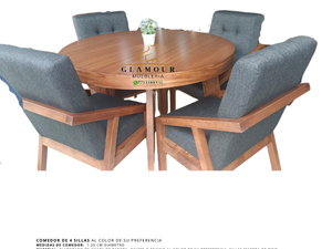 Comedor Circular- 4 sillas