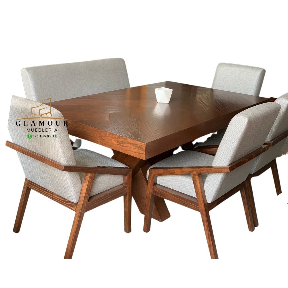 COMEDOR 6 S-BANCA Comedor 6 personas- Cubierta chapa