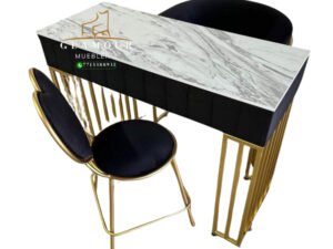 SET MESA DE UÑAS ATENAS CAJONERA CORA-CURVE Mesa de Uñas Atenas con Cajonera Cora Curve