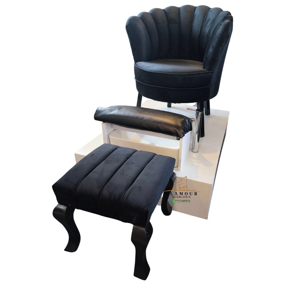 Set pedicura sillón flor/amapola (6pzas)