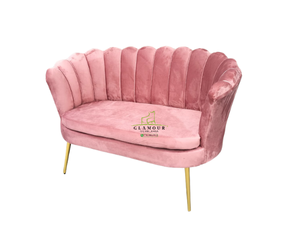 Sillón doble Flor (pata metal)