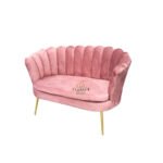 SILLÓN DOBLE FLOR-PATA METALICA Sillón doble plaza modelo Flor