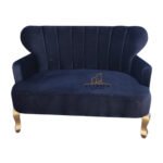 Sillón doble Plaza Mickey negro vista frontal