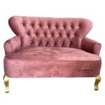 Sillón doble Plaza Mickey rosa vista frontal