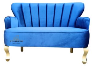 Sillón doble Plaza Mickey azul para 2 personas