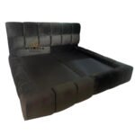 Conjunto nube (6) Set Cabecera y Base Nube en tapiz oscuro king