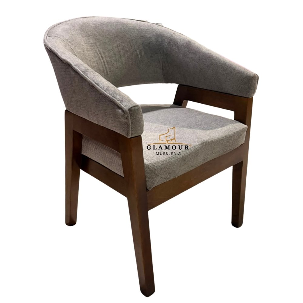Sillas de Comedor Modernas y Tapizadas de Madera | Mueblería Glamour