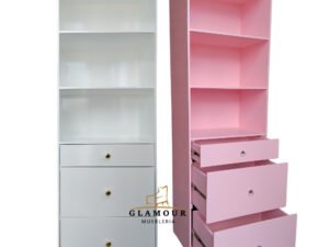 Cajonera organizadora Glamour con 3 cajones y repisas