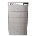 Cajoner Elegance 5 cajones con detalle espejo (3) Cajonera Elegance de 5 cajones para recámara