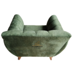 Sillón Individual Glamour Esmeralda visto desde arriba
